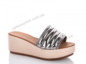 Купить Шлепки женские 789Y601 platin Caprito бронзовый