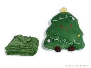 Купить Пледи дитячі 79-11 (12128) ялинка іграшка (40х40)-плед 120x160 green Malloory Home зелений