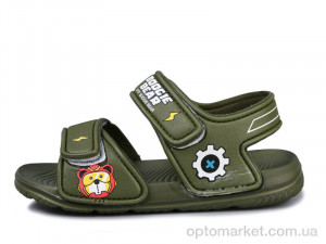 Купить Сандалі дитячі 8003B-19 Смайлик хакі