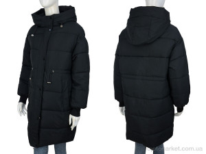 Пальто жіночі 801 black Unimoco чорний  оптом от Optomarket