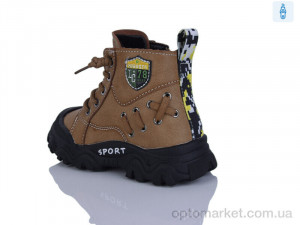 Черевики дитячі 8037 brown KEWK коричневий  оптом от Optomarket