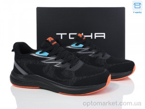Купить Кросівки чоловічі 807 black-orange TOHA чорний