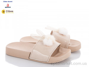 Купить Шльопанці дитячі 81-4 beige Clibee-Doremi бежевий