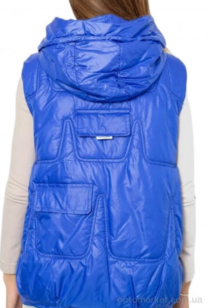 Жилетка жіночі 810 blue CYF синій  оптом от Optomarket