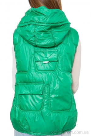 Жилетка жіночі 810 green CYF зелений  оптом от Optomarket