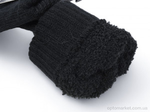 Рукавички чоловічі 8115 махра чол Henu чорний  оптом от Optomarket