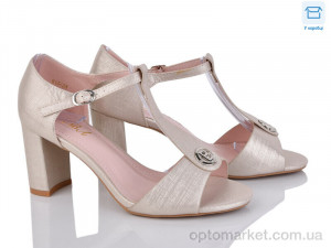 Купить Босоніжки жіночі 815-28 gold Aba бежевий