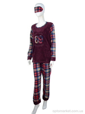 Купить Пижама жіночі 8199 bordo Asel бордовий
