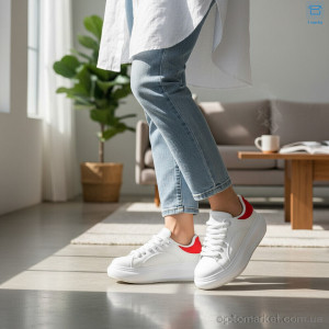 Кросівки жіночі 82-6 піна Happy білий  оптом от Optomarket