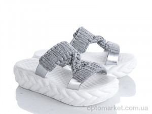 Купить Шльопанці жіночі 822-2 РОЗПРОДАЖ 1 ПАРА РОЗМІР 38 Diana сірий
