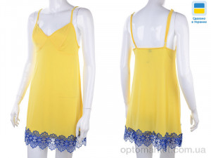 Нічна сорочка жіночі 8289 yellow-blue батал Nadia & Natali жовтий  оптом от Optomarket