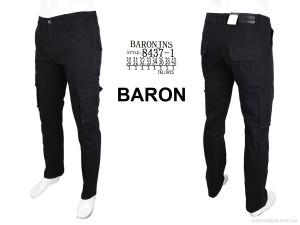 Брюки чоловічі 8437-1 Baron чорний  оптом от Optomarket