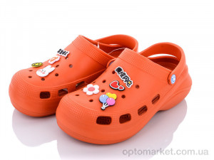 Купить Крокси жіночі 8513 оранжевый ALJ помаранчевий