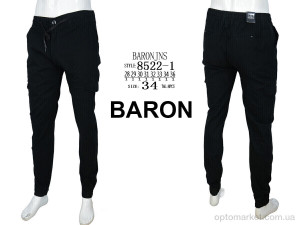 Джинси чоловічі 8522-1 black Baron чорний  оптом от Optomarket
