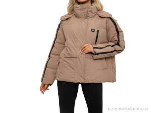 Куртка жіночі 866 бежевий Massmag бежевий  оптом от Optomarket
