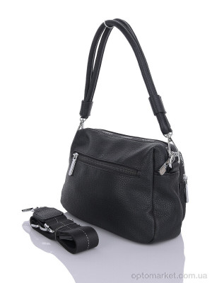 Сумка женская 867813 black (9x20x25) Lusha чорний  оптом от Optomarket