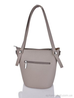 Сумка женская 869076 khaki-grey Lusha коричневий  оптом от Optomarket