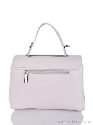 Сумка женская 869082 beige-white Lusha білий  оптом от Optomarket