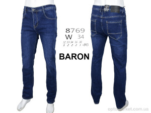 Джинси чоловічі 8769 Baron синій  оптом от Optomarket