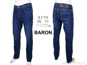 Джинси чоловічі 8770 Baron синій  оптом от Optomarket