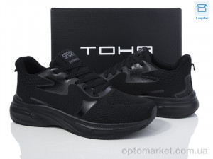 Купить Кросівки чоловічі 8802 all black TOHA чорний