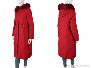 Пальто жіночі 8803 (12048) red XueYada червоний  оптом от Optomarket