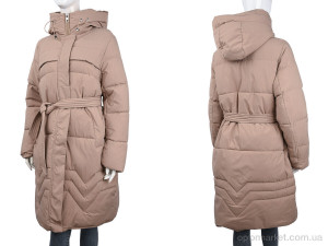 Пальто жіночі 8806 beige (09076) JINGPINFUSHI бежевий  оптом от Optomarket