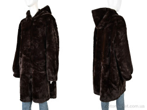 Шуба жіночі 8813 brown Aimeiyoung коричневий  оптом от Optomarket