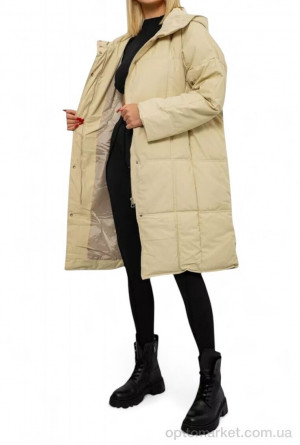 Куртка жіночі 8832 св.бежевий Massmag бежевий  оптом от Optomarket