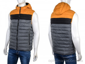 Жилетка чоловічі 88593 yellow QQN сірий  оптом от Optomarket