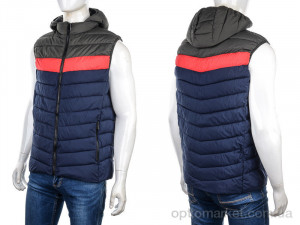 Жилетка чоловічі 88597 olive QQN синій  оптом от Optomarket