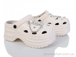 Купить Крокси жіночі 8897 white Lion-Lu білий