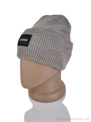 Шапка жіночі 9-17 brown T.mmy hilfiger коричневий  оптом от Optomarket