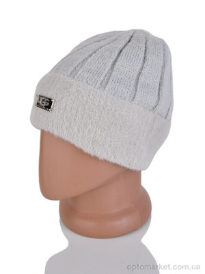 Шапка жіночі 9-18 grey U.G сірий  оптом от Optomarket