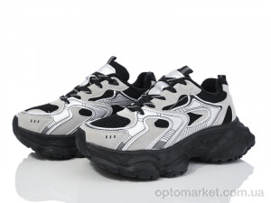 Купить Кросівки жіночі 9-758 (9-783) black-grey Violeta сірий