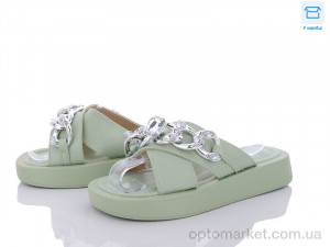 Купить Шльопанці жіночі 9003-6 Gollmony зелений