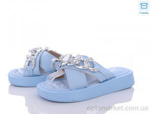 Купить Шльопанці жіночі 9003-7 Gollmony блакитний
