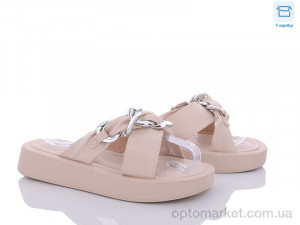 Купить Шльопанці жіночі 9005-3 Gollmony бежевий