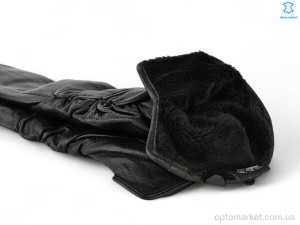 Рукавички жіночі 901-1 шкіра black Paidi чорний  оптом от Optomarket