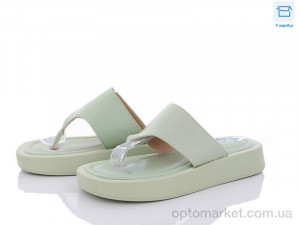 Купить Шльопанці жіночі 9020-5 Gollmony зелений