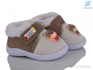 Пінетки дитячі 903 beige LED KEWK бежевий  оптом от Optomarket