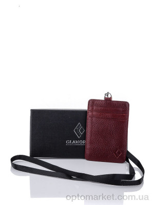 Купить Візитниця женская 9061 d.red Glamorta бордовий