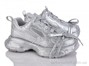 Купить Кросівки жіночі 908-15 Бабочка-Mengfuna-AESD срібний