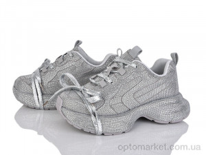 Купить Кросівки жіночі 908-18 Бабочка-Mengfuna-AESD срібний