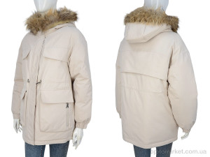 Куртка жіночі 9092 beige Aixiaohua бежевий  оптом от Optomarket