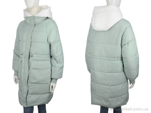 Куртка жіночі 9116 bean green Aixiaohua зелений оптом от Optomarket