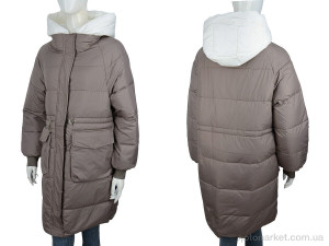 Куртка жіночі 9116 coffe Aixiaohua коричневий оптом от Optomarket