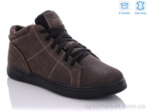 Купить Черевики чоловічі 921-35 Ecco коричневий