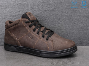 Черевики чоловічі 921-35 Ecco коричневий  оптом от Optomarket