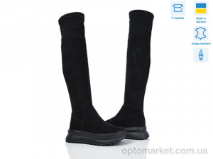 Купить Ботфорти жіночі 93-1 чорний з. Mona Lisa чорний